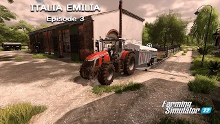 Buying first pigs & new spreader, seeding barley & canola | Italia Emilia | FS22 | Timelapse #3
