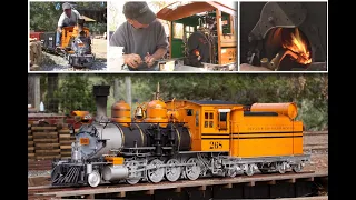 Firing up and running the 268 'Bumblebee' live steam locomotive, REMASTERED 60P