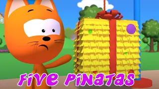 MEOW MEOW KITTY GAMES 🥳 FIVE PINATAS  💝 Games cartoons