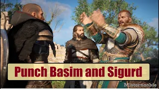 Punch Basim and Sigurd - Assassin's Creed Valhalla Blood From A Stone choices