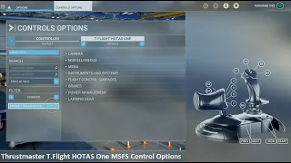 Thrustmaster T.Flight HOTAS One Flight Stick Configuring Flight Controls Microsoft Flight Simulator