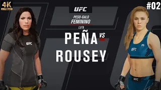 PEÑA vs ROUSEY - TORNEIO PESO-GALO FEMININO ( OITAVAS ) #02