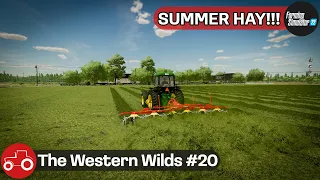 Making Hay & Harvesting Oats - The Western Wilds #20 FS22 Timelapse