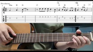 Shallow (Lady Gaga & Bradley Cooper) - Easy Beginner Guitar Tab With Playthrough Tutorial Lesson