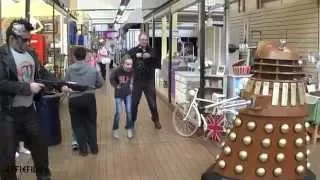 Dalek on the loose at Warrington Market