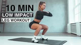 10 MIN LOW IMPACT LEG WORKOUT (Apartment Friendly, No Talking, No Jumping)