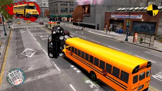 GTA 4 Crazy School Bus Crashes Ep.1
