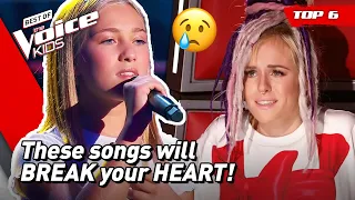 Sad HEARTBREAK songs on The Voice Kids! 😭 | Top 6