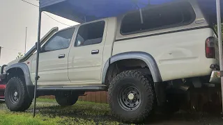 PPD 3" inch exhaust sound on a 1kz sr5 hilux WARNING may cause pleasure!!!!!