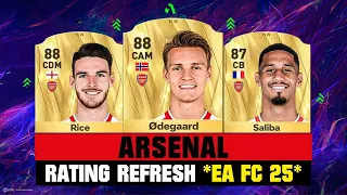 FIFA 25 | ARSENAL PLAYER RATINGS (EA FC 25) Odegaard, Rice, Saliba, Jesus, Saka