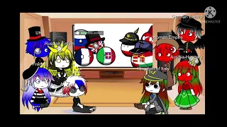 Gacha Club countryhumans react to WW1 and WW2 but only focusing on Italy