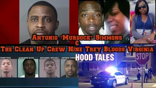 Antonio "Murdock" Simmons & The Clean Up Crew Nine Trey Bloods Virginia |HOOD TALES|