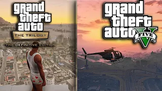 GTA The Trilogy vs GTA 5 Сравнение Графики