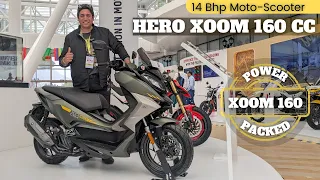 See the 160cc Hero Xoom 160 moto scooter in walkaround & first look review video