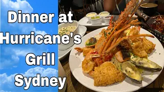 Dinner at Hurricane's  Grill Sydney