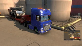 Euro Truck Simulator 2 - Transporting Mobile Crane Rex-Tex 45 from Livorno (Oil Company) to Livorno