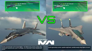 SU-47 Berkut and F-14 Tomcat Comparison| Modern Warships