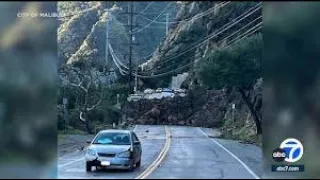 Road closures in Santa Paula and Malibu Canyon continue after massive mudslides