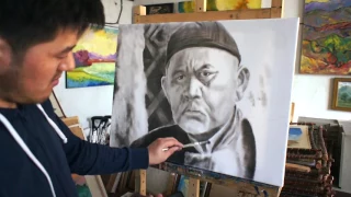 Portrait Paintings. Akylbek Abdykalykov