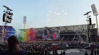 Coldplay - Intro & A Head Full of Dreams & Yellow @ Stade Roi-Baudouin, Brussels 21/06/2017