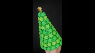 Lucky Star Tree - DIY Christmas Tree 2022 #shorts @EasyOrigamiAndCrafts