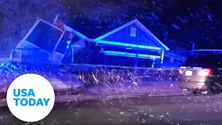 Unstable homes collapse, slide downhill in Salt Lake City, Utah | USA TODAY