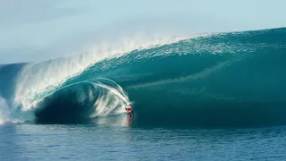 HUGE Teahupoo in "8 Bombs With Manea Fabisch!!" #bodyboarding #tahiti