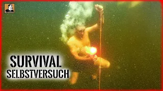 Survival Selbstversuch - Befreien mit SEENOTFACKEL | Feuer UNTER WASSER | Survival Mattin