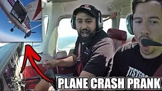 PLANE CRASH PRANK!! (ENGINE FAILURE 5,000 FT IN THE AIR)