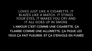 L'amour C'est Comme Une Cigarette