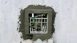 Миниатюра в кирпичной стене на станции Ясная Заря от Mimimimzy / Miniature in wall by Mimimimzy