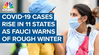 Covid-19 cases rise in 11 states as Dr. Anthony Fauci warns of rough fall and winter