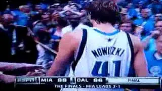 MUST SEE Dirk Nowitzki Misses Game Tieing Shot NBA FINALS GAME 3  6 5 11