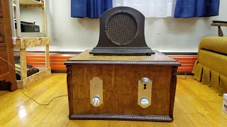 Radiola 60 with Homemade Cabinet