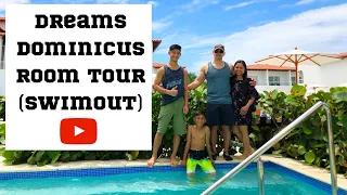 Dreams Dominicus-Preferred Club Deluxe Swim Up Room Tour