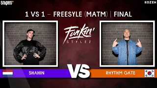 SNIPES FUNKIN STYLEZ 2019 - MATM FREESTYLE FINAL - SHAHIN vs. RHYTHM GATE