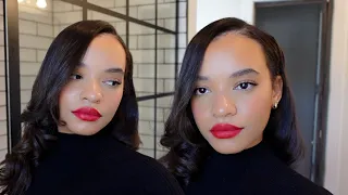 GRWM: Holiday Red Lip + Clean Makeup♡