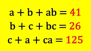 Solving System of Equations | Math Olympiad Algebra Problem