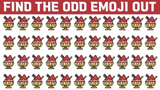 HOW GOOD ARE YOUR EYES #81 | Find the odd emoji | Emoji Puzzle Quiz