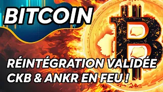 BITCOIN RÉINTÉGRATION VALIDÉE ✅CKB & ANKR EN FEU !