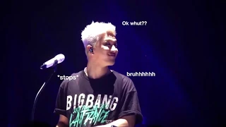 GD made a mistake during Last Dance performance