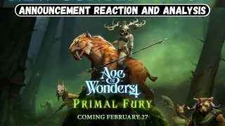 Age of Wonders 4 | Primal Fury February 27th Release Date Reaction