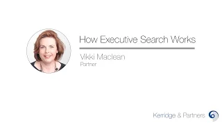 How does executive search work?