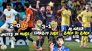 Jude Bellingham Star, Man United 2-0 Spurs, Ronaldo Al-Nassr Back to back Loss | Football news