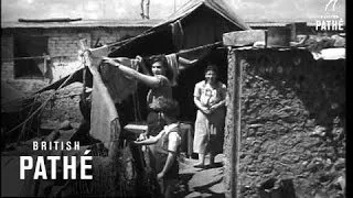 Jews Leave British Detention Camp For Palestine AKA Jewish Refugees In Detention Camp (1940)