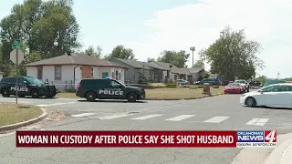 Woman shoots husband, says she hopes he dies