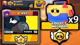 AM FACUT 10k TROFEE SI DESCHID 9 MEGA BOX-URI! Brawl Stars Romania