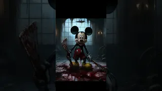 Disney icon Mickey Mouse becomes horror villain after Steamboat Willie copyright expires! #shorts