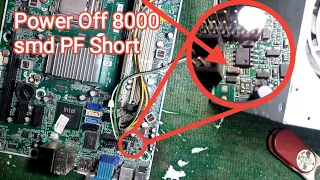 HP Compaq 8000 Elite Small Power Off Motherboard Repair | Power Off Fault Remove