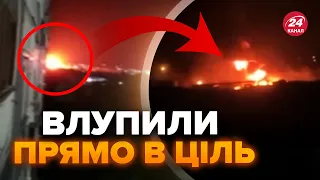 ⚡POWERFUL attack on Luhansk! An oil depot is on FIRE. VIDEO